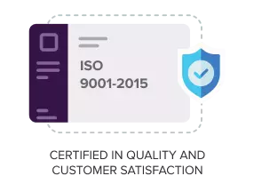 ISO 9001-2015 Certified Badge - Techved