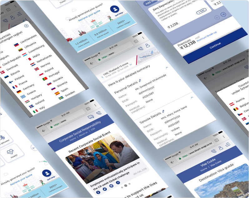 General Insurance UX/UI Design Case Study | Techved